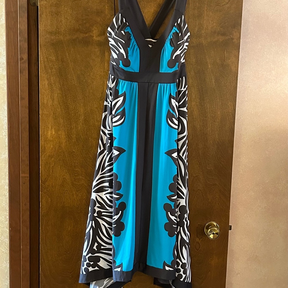 INC International Concepts Asymmetrical Hemline Dress, Size L